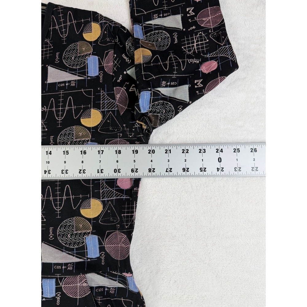 Svaha Math Geometry Dress Womens L Black Formula Print A-Line STEM Teacher Chic - Picture 9 of 12